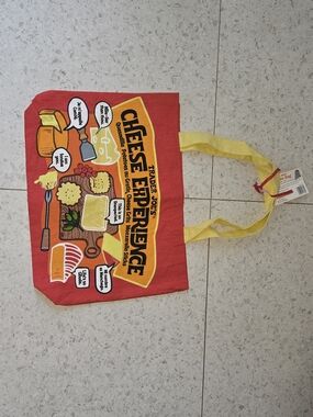 Trader Joe's Red & Yellow 'Cheese Experience' Canvas Tote